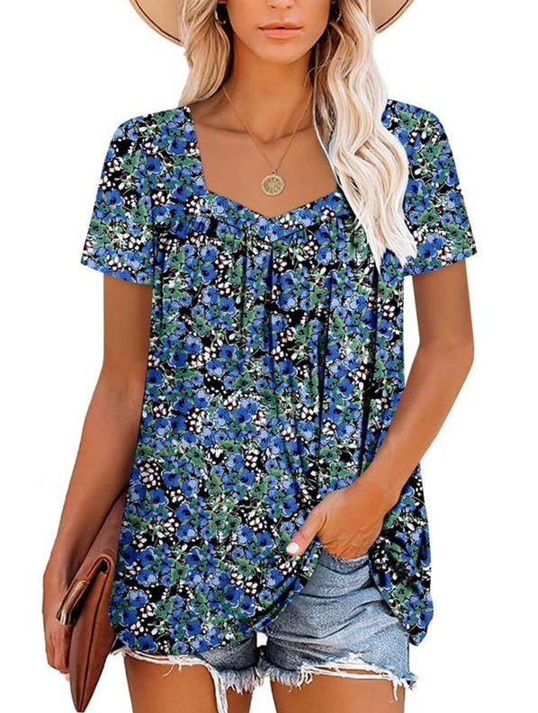 SOREYA™ | Airy Top with Garden Print