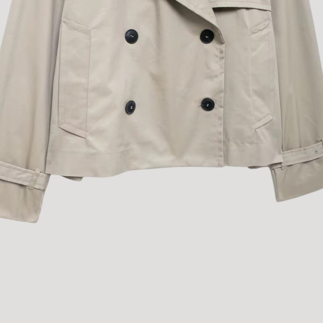 WW | Damen cropped Trenchcoat – leichtgewichtige Sommerjacke