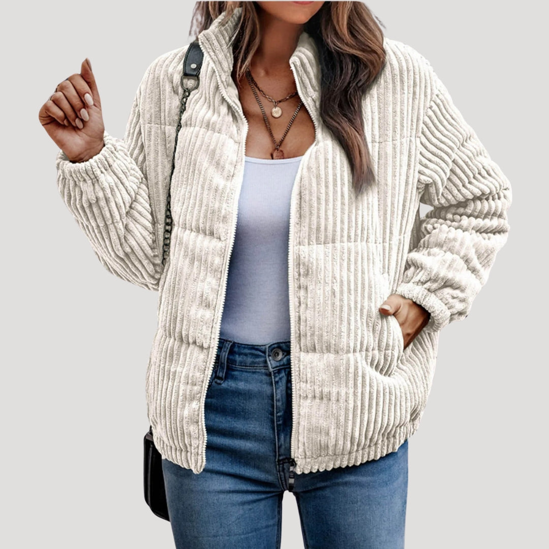 WW | Damen Cordjacke mit Fleece-Futter Winterstil