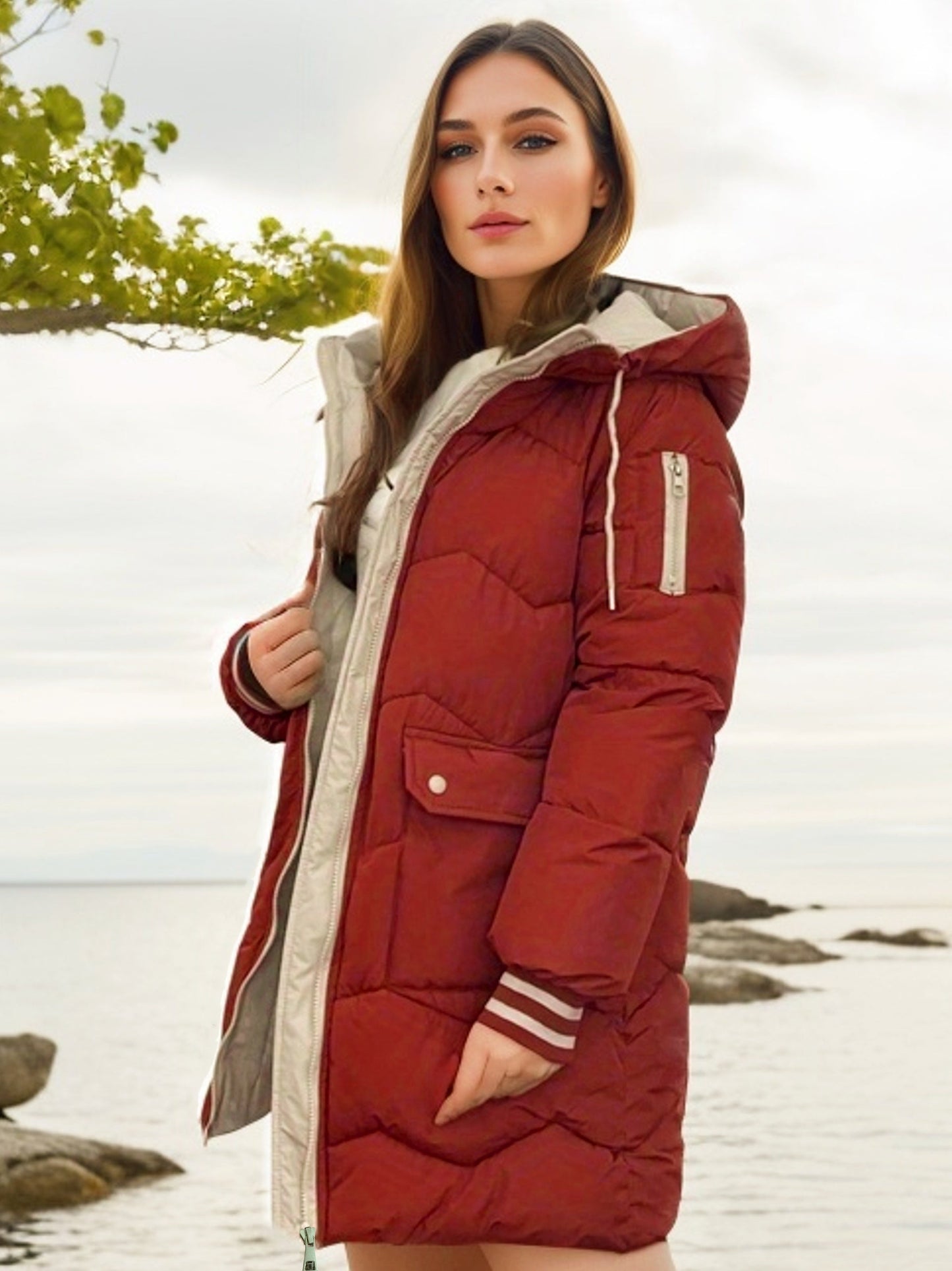 WW |  Warme Winter-Pufferjacke für Damen