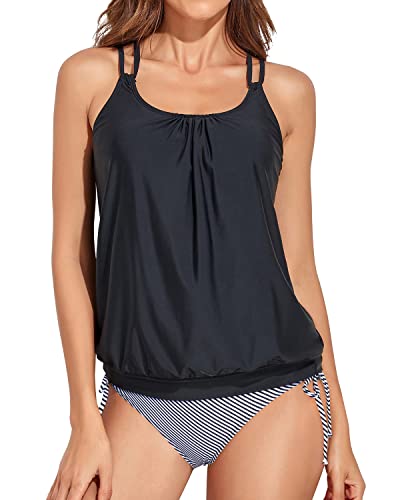 WW | Athletische Zweiteilige Tankini Badeanzüge Für Frauen Bauchkontrolle Schwimmanzüge