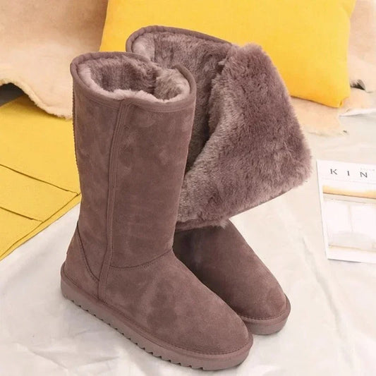 WW | Winter Plüsch-Schneestiefel mit seitlichem Reißverschluss