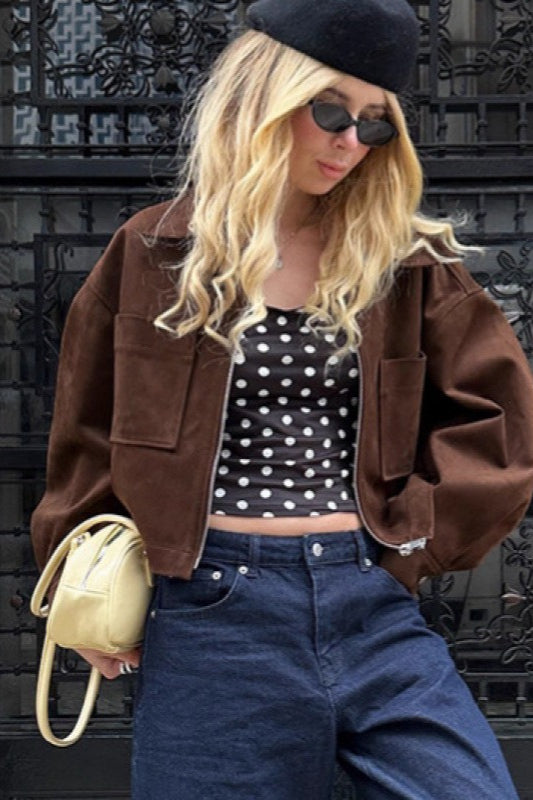 WW | Wildleder Oversized Vintage Jacke