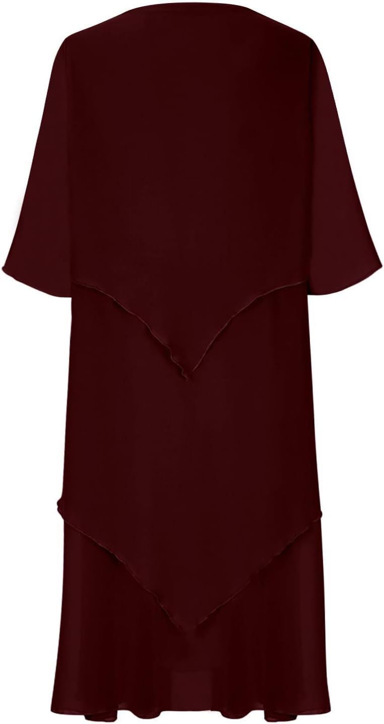 WW | Elegant Chiffon Layered Dress