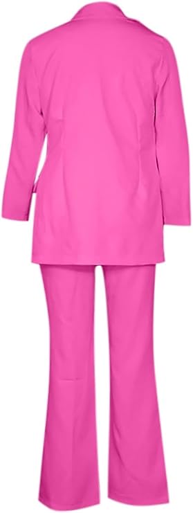 WW Women's Suit - Stylish Two-Piece with Blazer & Long Trousers, Elegant Pant Suit for Business, Evening & Events