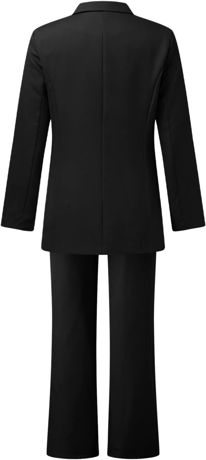 WW Women's Suit - Stylish Two-Piece with Blazer & Long Trousers, Elegant Pant Suit for Business, Evening & Events