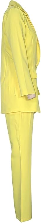 WW Women's Suit - Stylish Two-Piece with Blazer & Long Trousers, Elegant Pant Suit for Business, Evening & Events