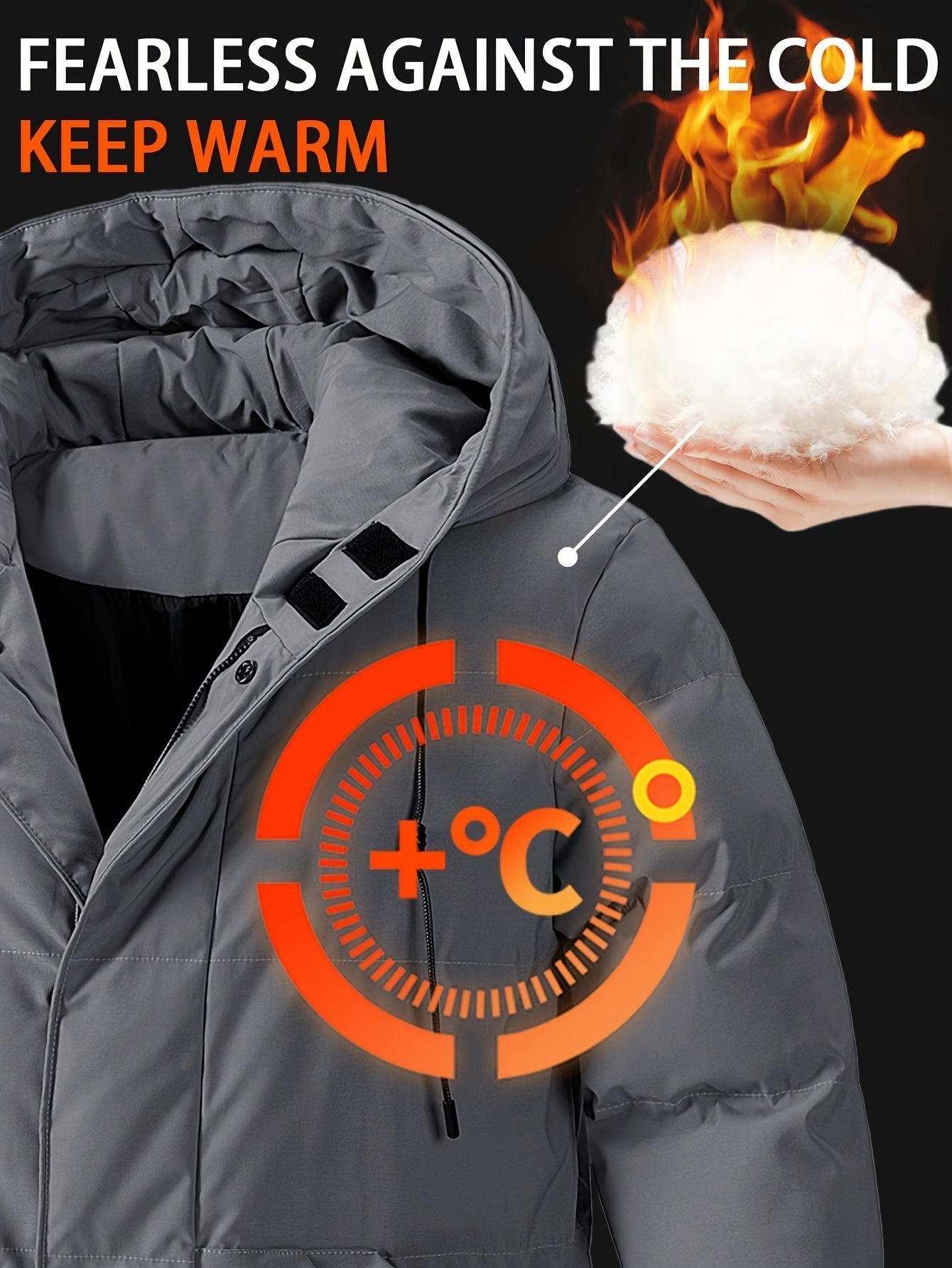 WW | Fleece-Lined Full-Zip Winter Jacket For Men - Perfect for Outdoor Activities