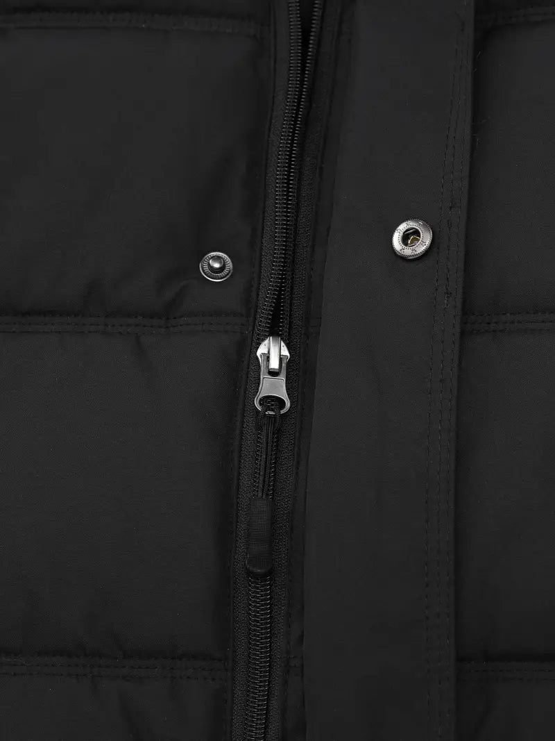 WW | Men's Winter Jacket - Water-Repellent Hooded Puffer