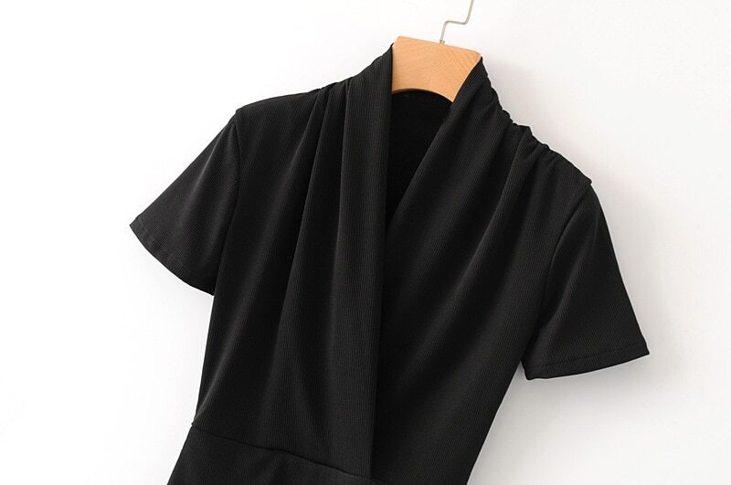 WW Eleganter Wickel-Body mit V-Ausschnitt