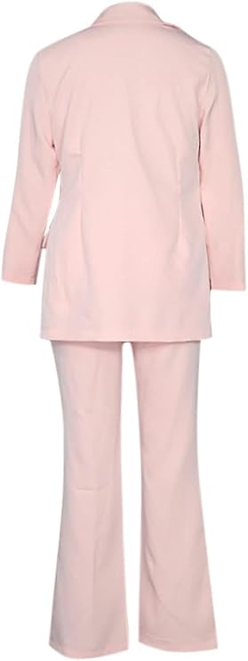 WW Women's Suit - Stylish Two-Piece with Blazer & Long Trousers, Elegant Pant Suit for Business, Evening & Events