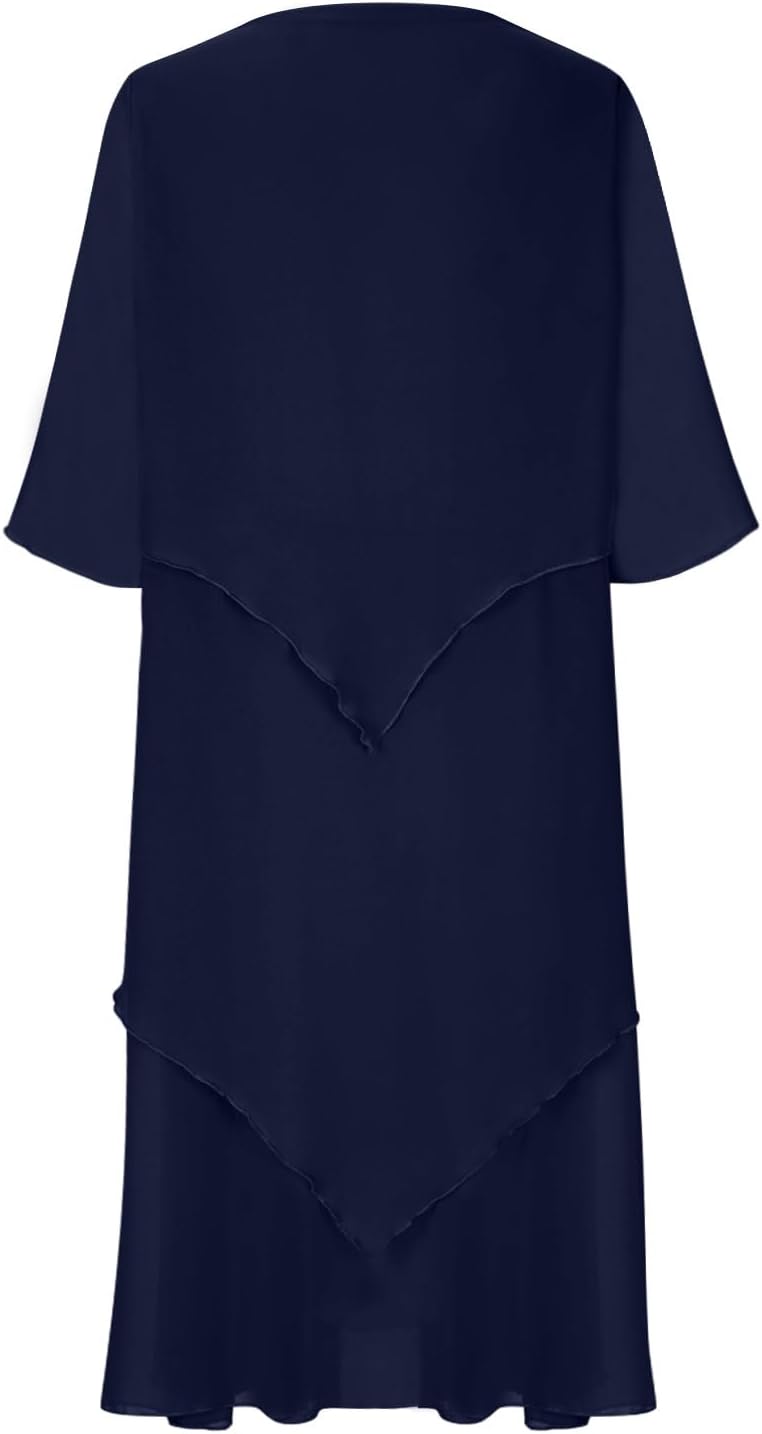 WW | Elegant Chiffon Layered Dress