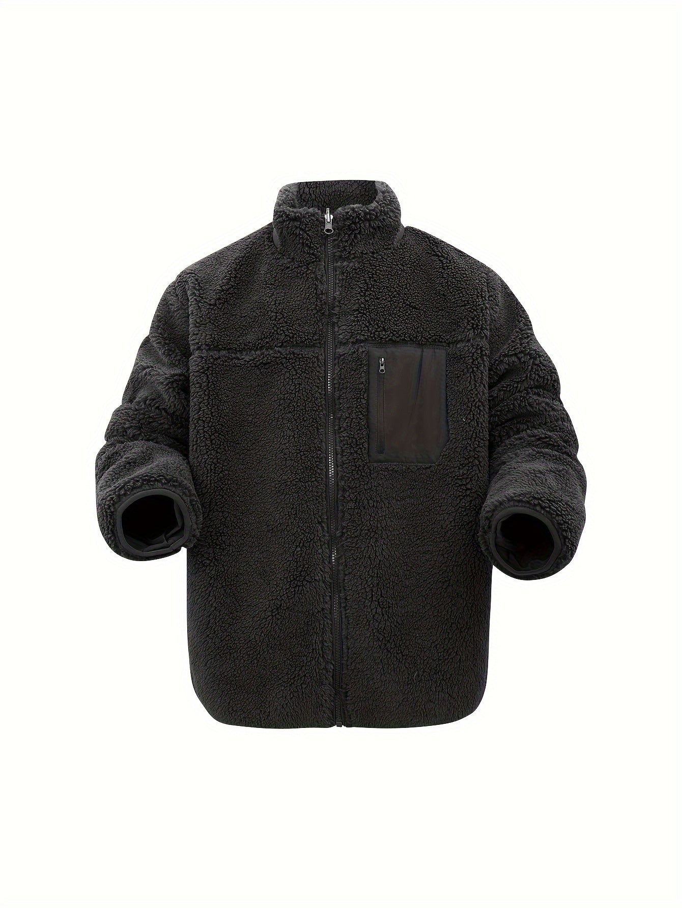 WW | High-Neck Winter Teddy Jacket