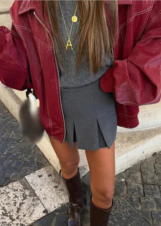 WW | Weinroter Reißverschlussjacke