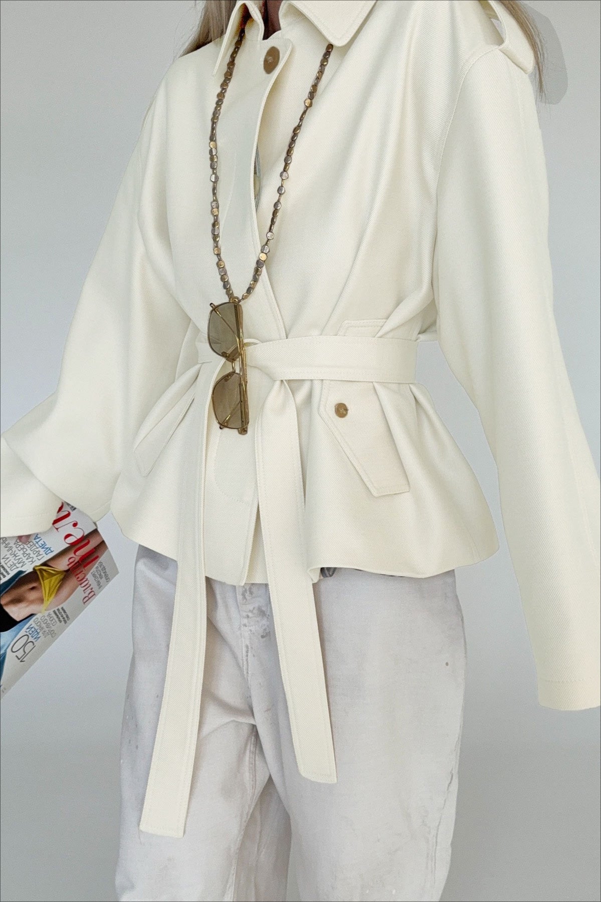 WW | Fake Suede Drapierung Jacke