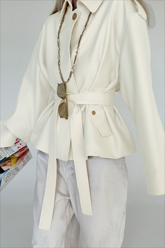 WW | Fake Suede Drapierung Jacke