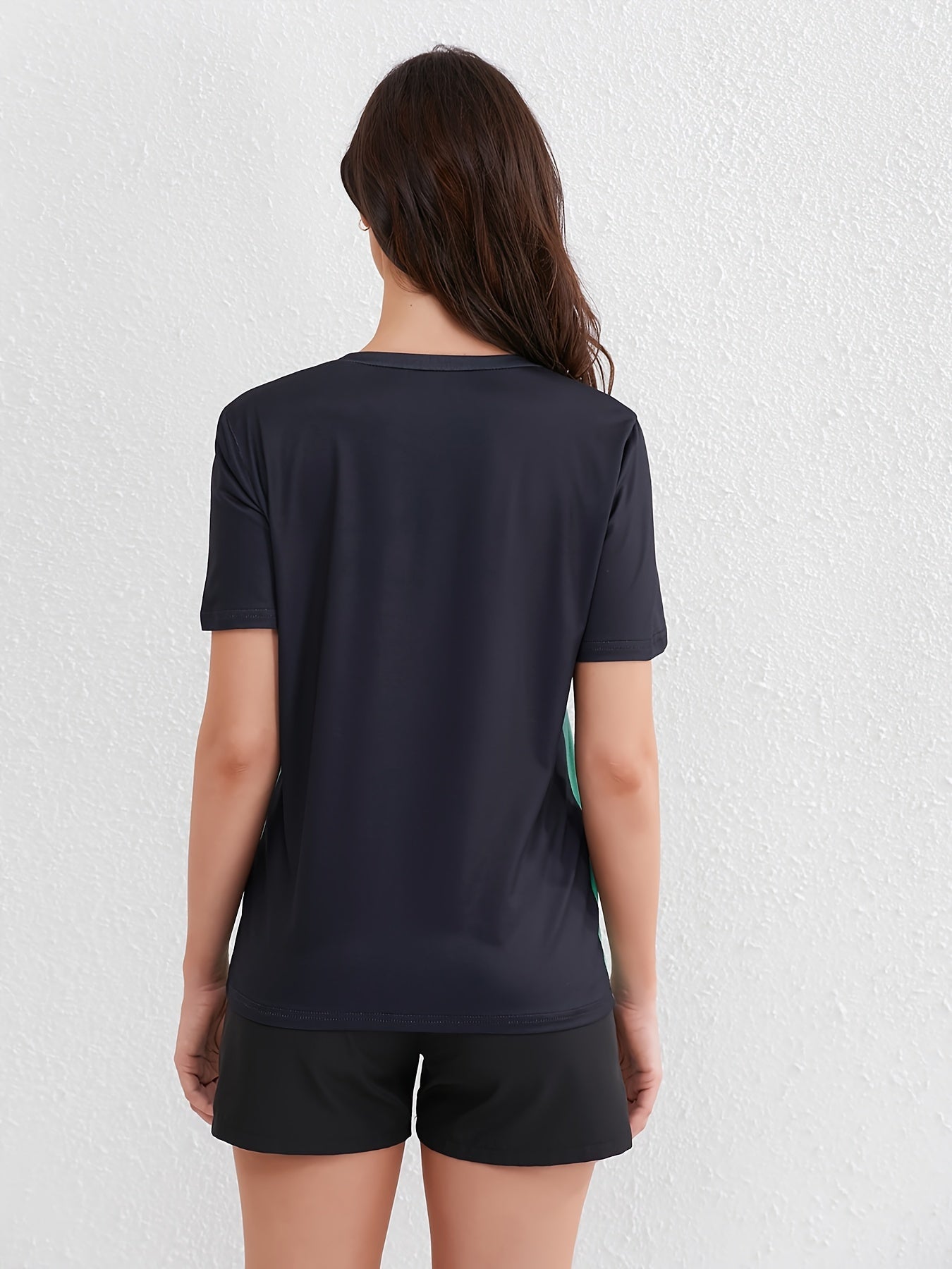 WW | Damen Ombre Sport T-shirt Mit Kurzen Ärmeln