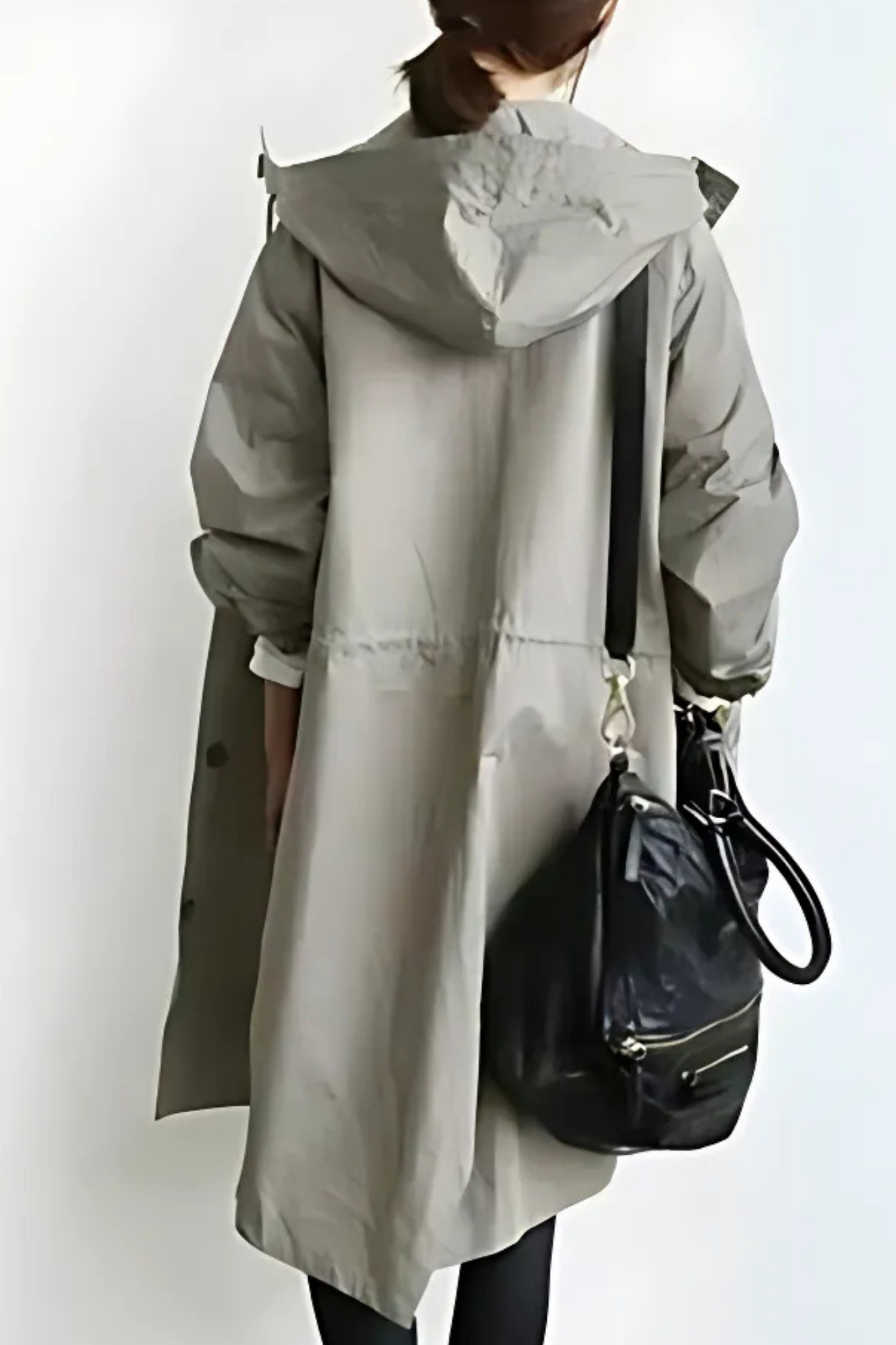 Dolly Stylish Trench Coat - Light Grey