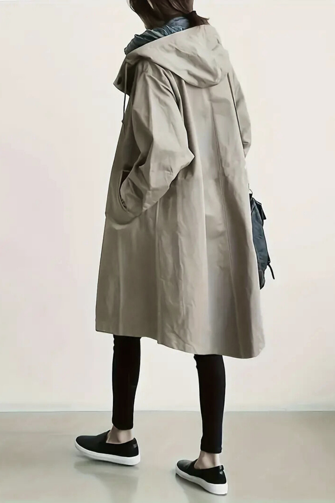 Dolly Stylish Trench Coat - Light Grey