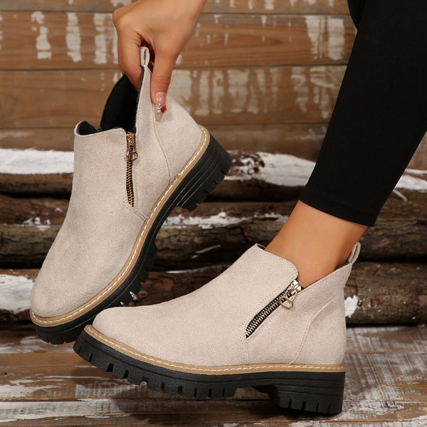 WW | klassische Leder-Stiefeletten für Damen
