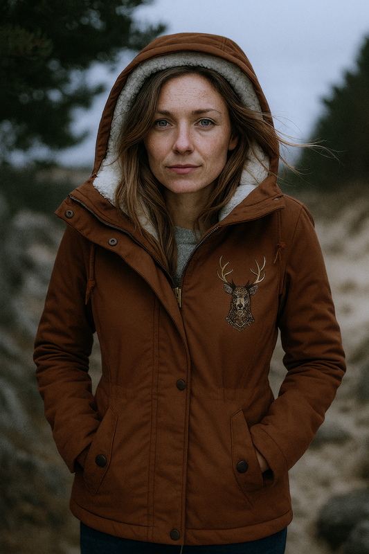 Andrea Padded Comfort Jacket - Brown