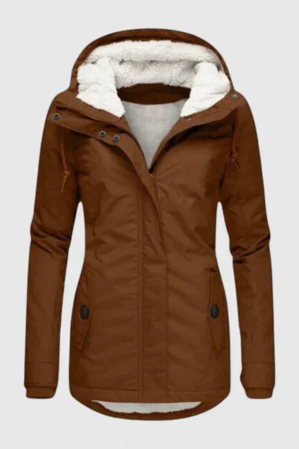 Andrea Padded Comfort Jacket - Brown