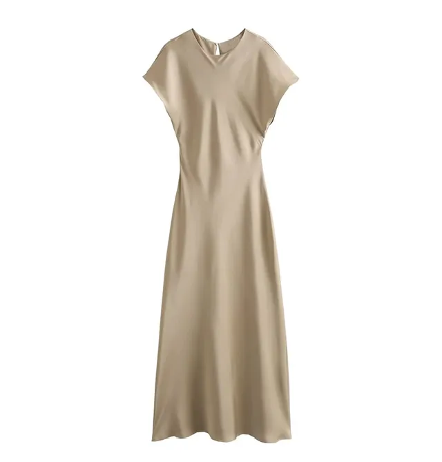 WW | Elegante Satin-Midikleid