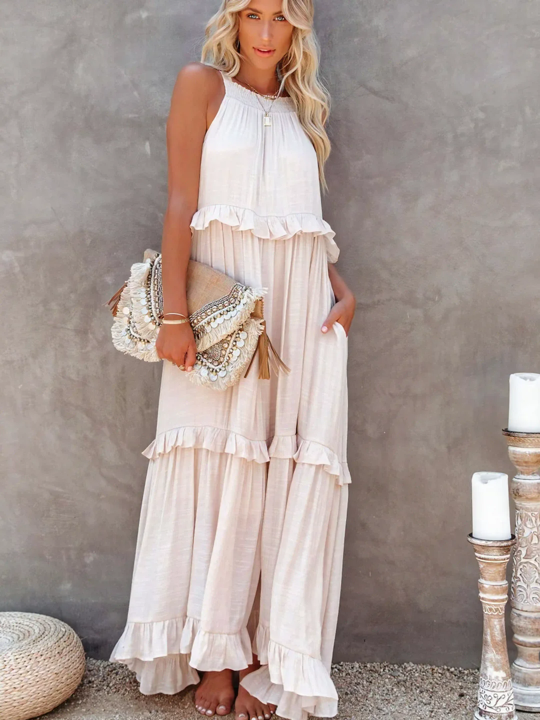 Vesa™ | Flowing Ruffled Dress
