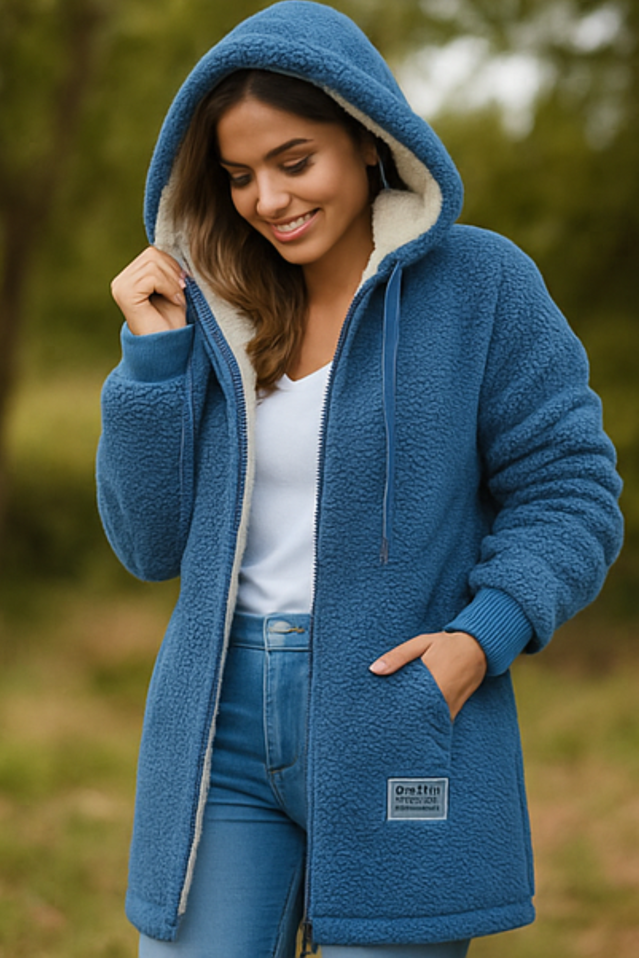 Serena Fleece Jacket - Blue
