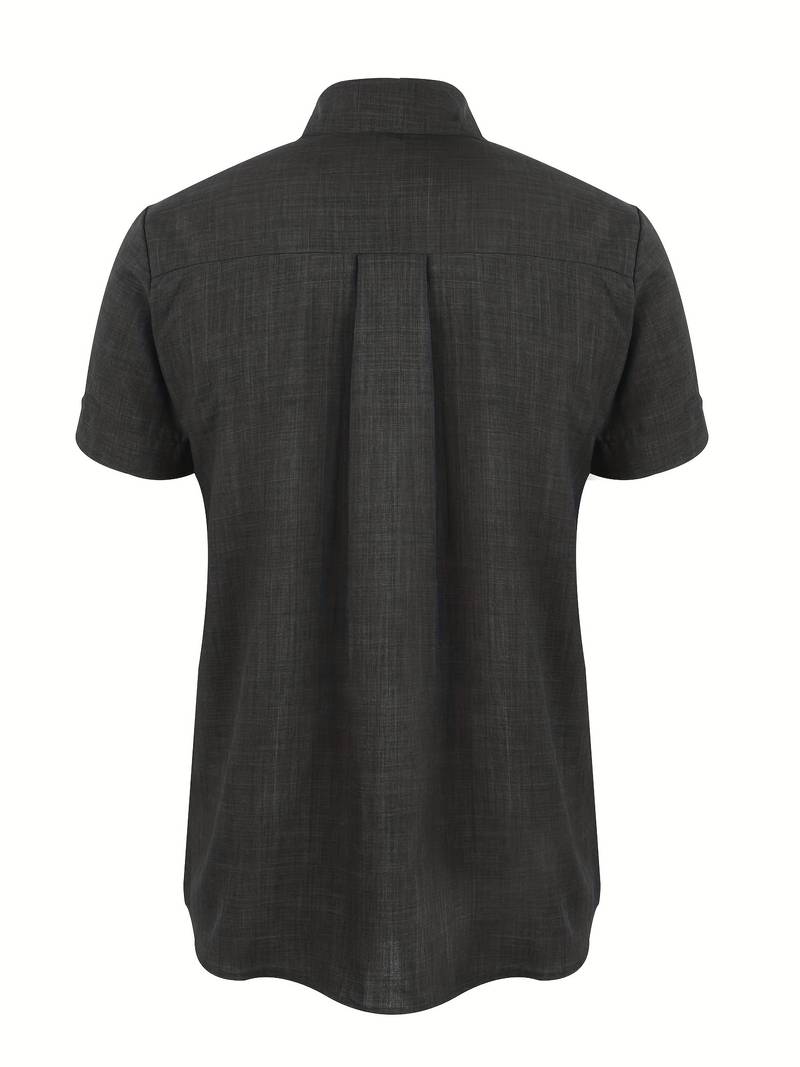 WW | Men's Classic Casual Button-Down Short Sleeve Shirt