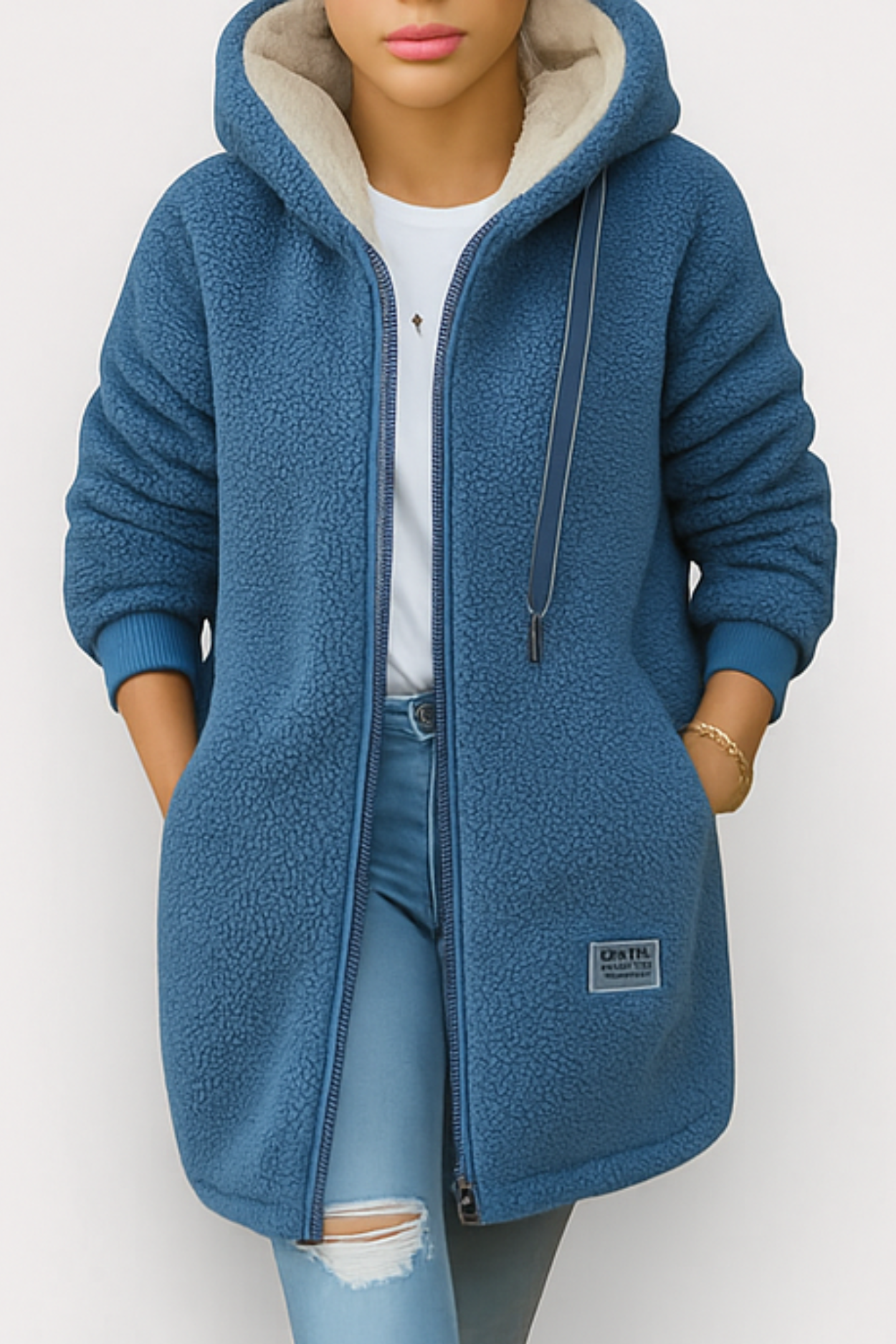 Serena Fleece Jacket - Blue
