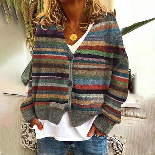 WW | Eleganter Pullover mit Langen Ärmeln und Aufdruck