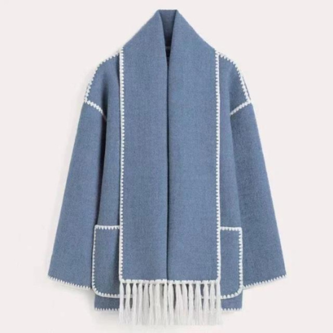 WW | Damen Warmer Wickelkragen Winterjacke Lockere Stil