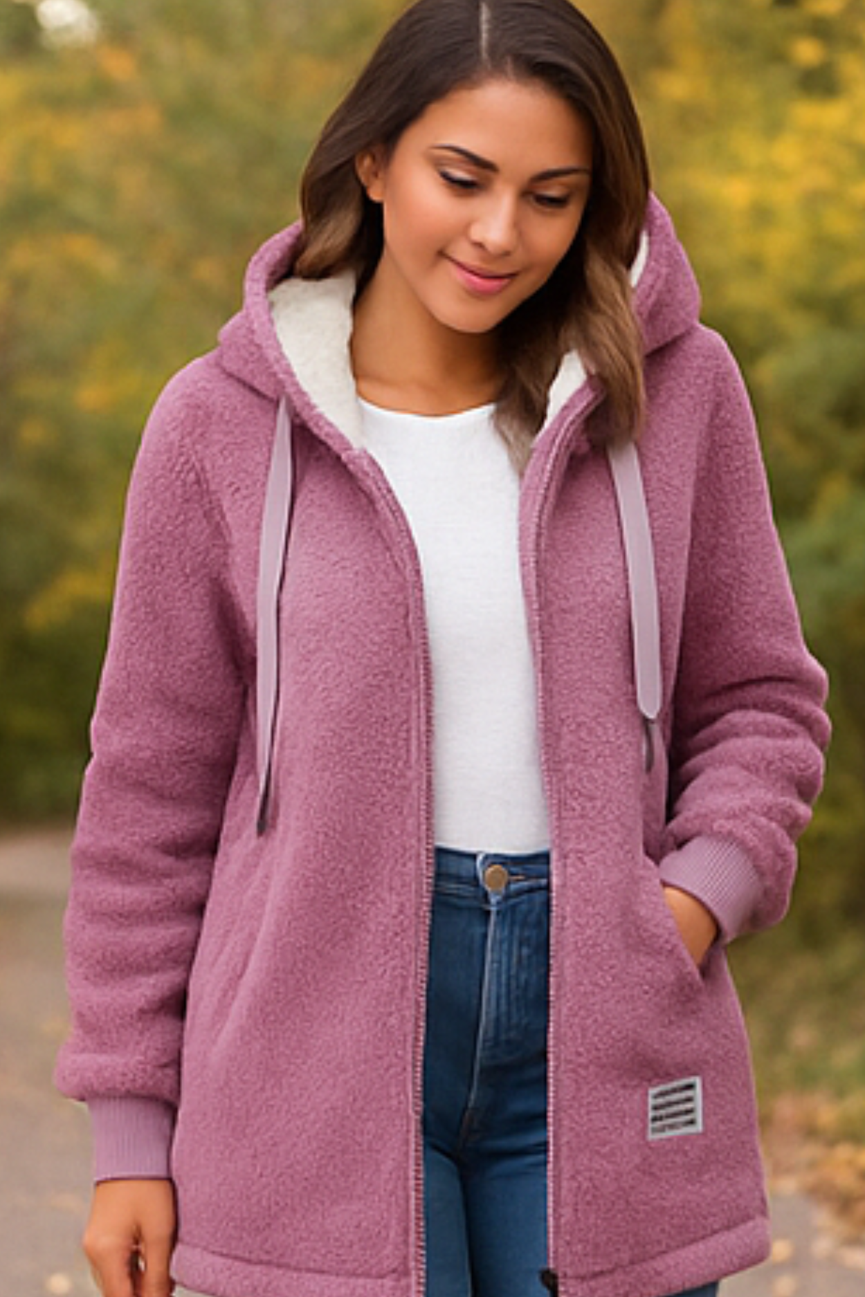 Serena Fleece Jacket - Pink