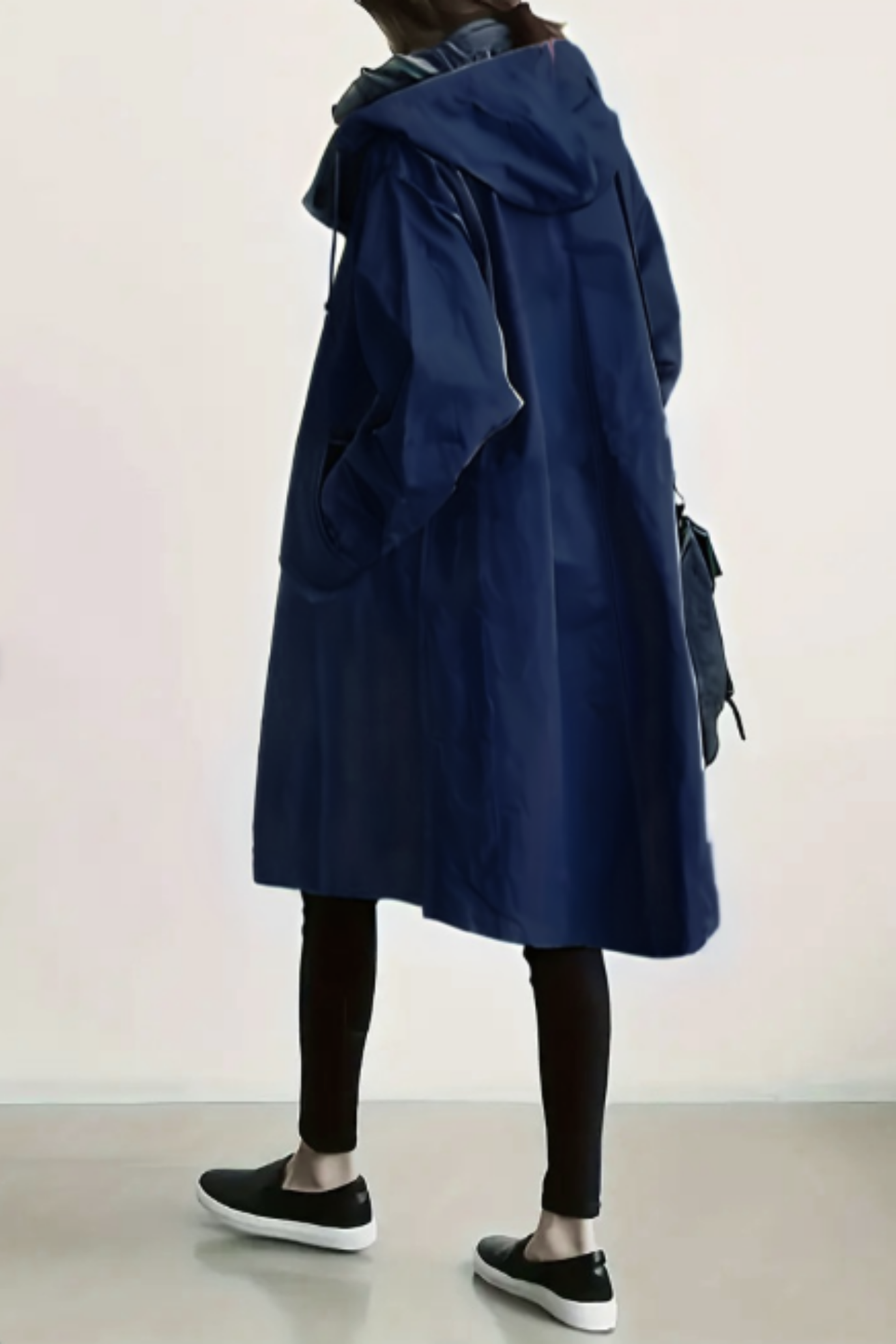 Dolly Stylish Trench Coat - Navy Blue