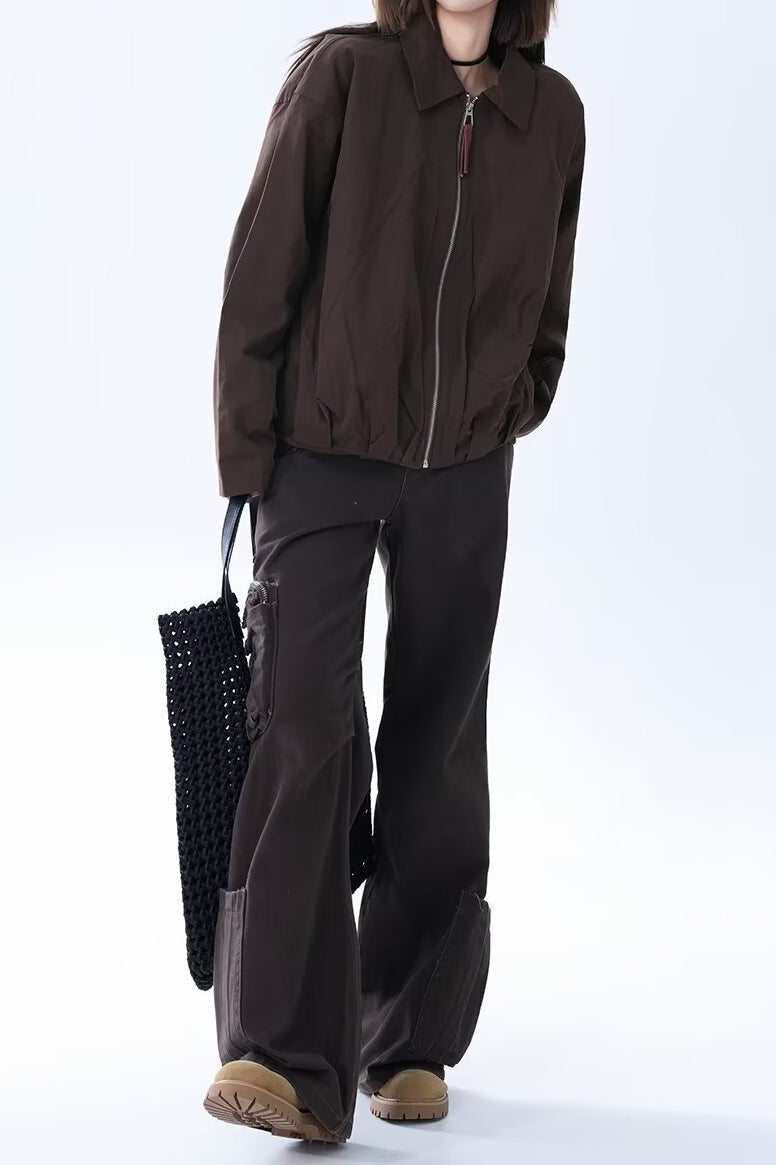 WW | Faux Leder Entspannte Jacke