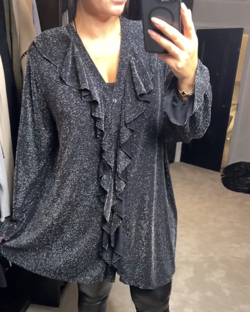 WW | Glitter top with V-neck