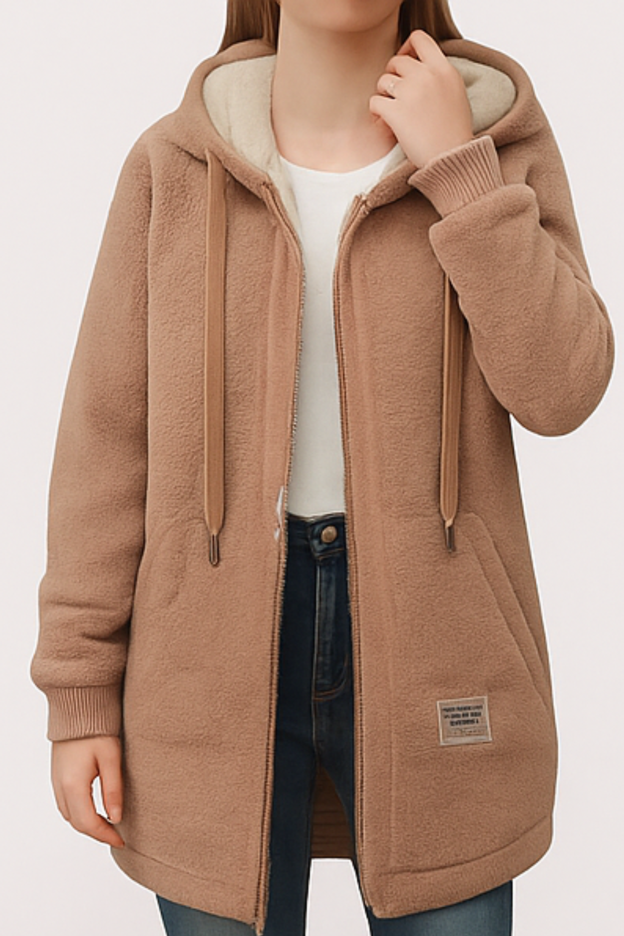 Serena Fleece Jacket - Brown