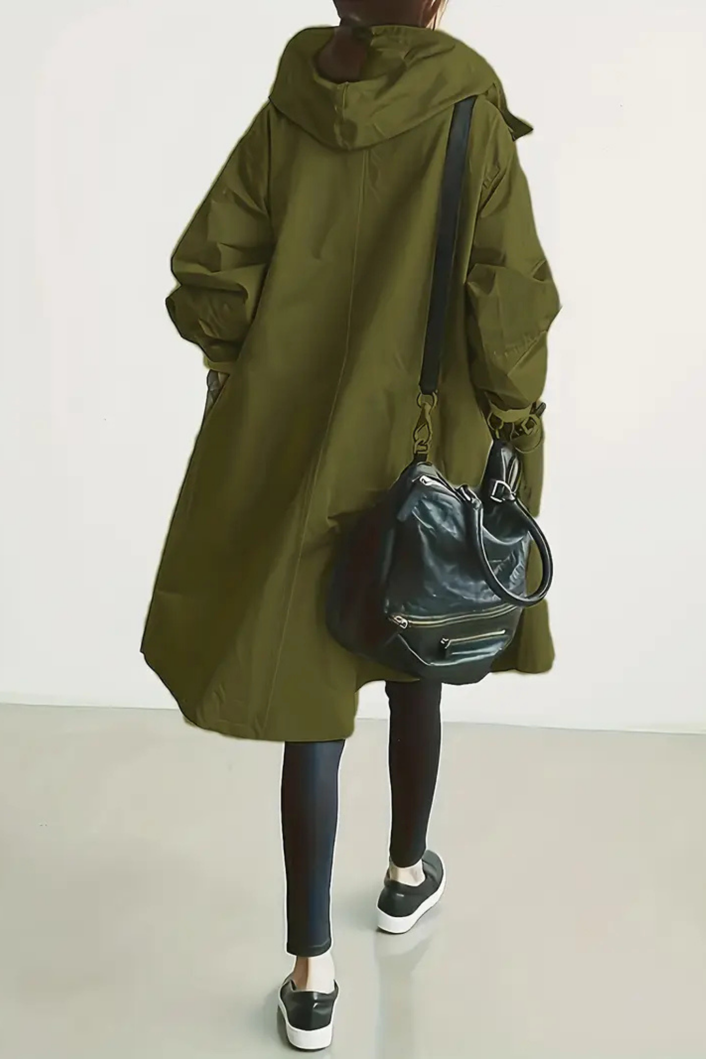 Dolly Stylish Trench Coat - Olive