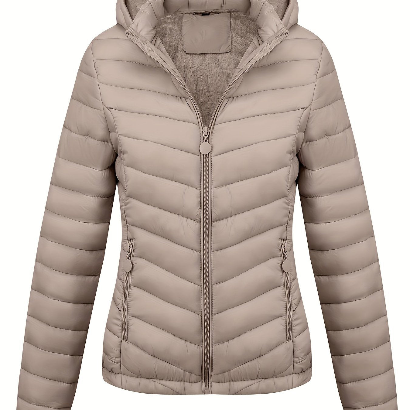 WW | Kapuzenjacke mit Reißverschluss und schrägen Taschen