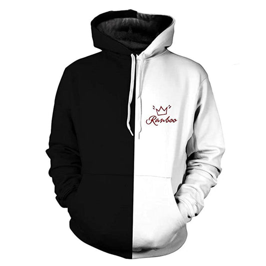 WW | Zweifarbiger Kapuzenpullover für Herren