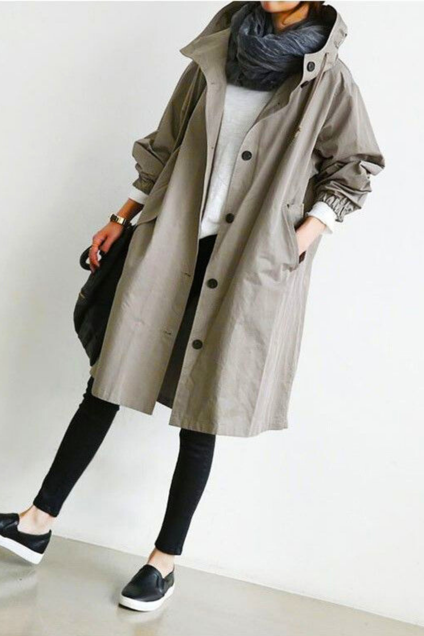 Dolly Stylish Trench Coat - Beige