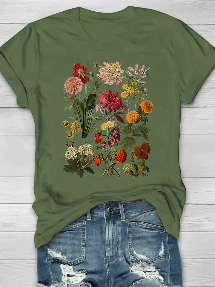 WW | Vintage T-Shirt with Floral Design