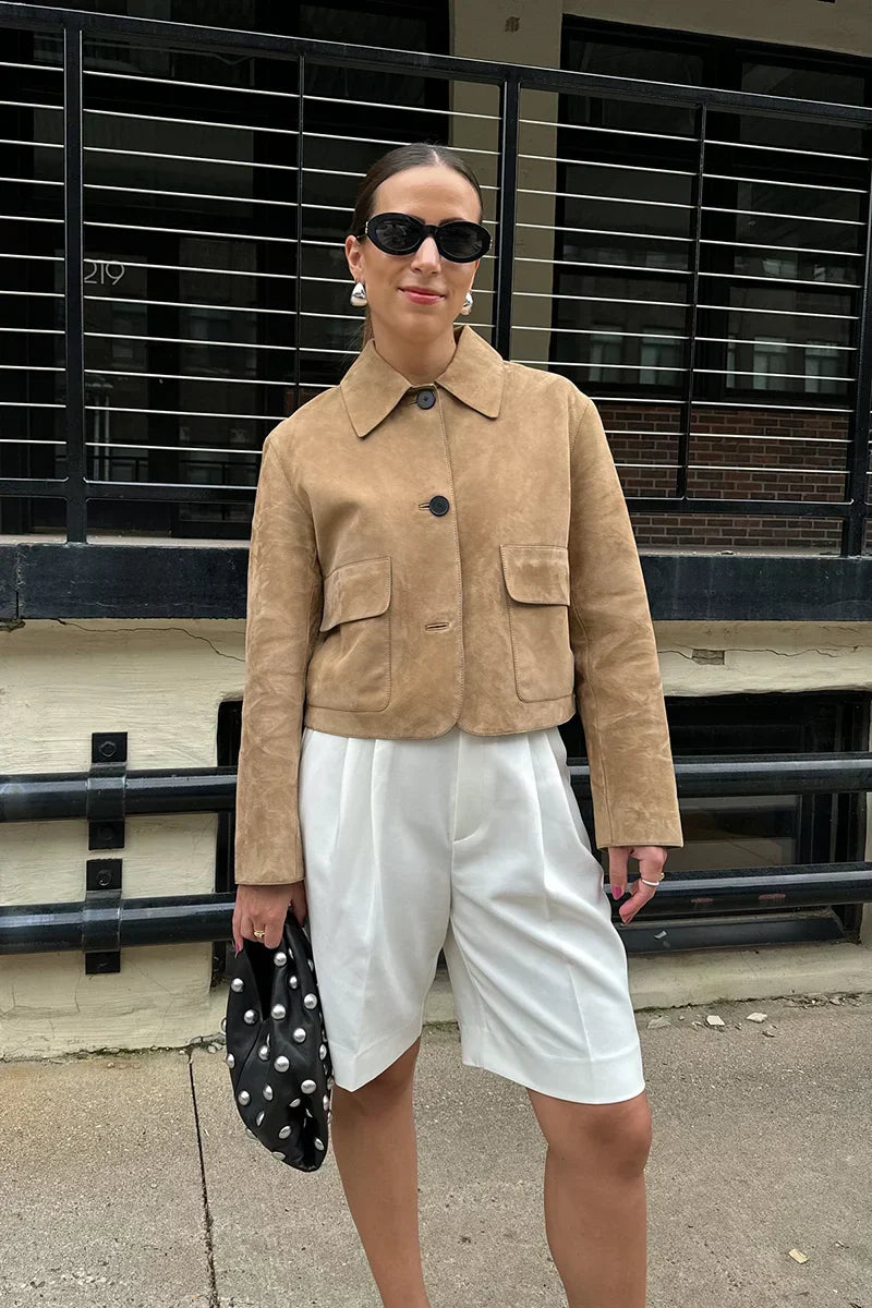WW | Suede jacket with pocket