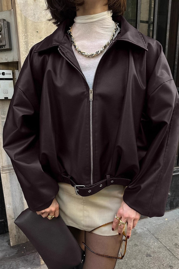 WW | Retro Biker Lederjacke