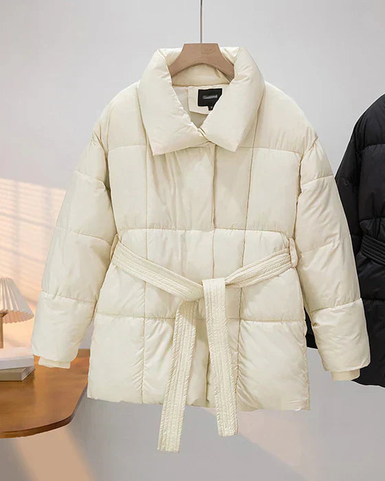 WW | Steppjacke mit einfarbigem Revers