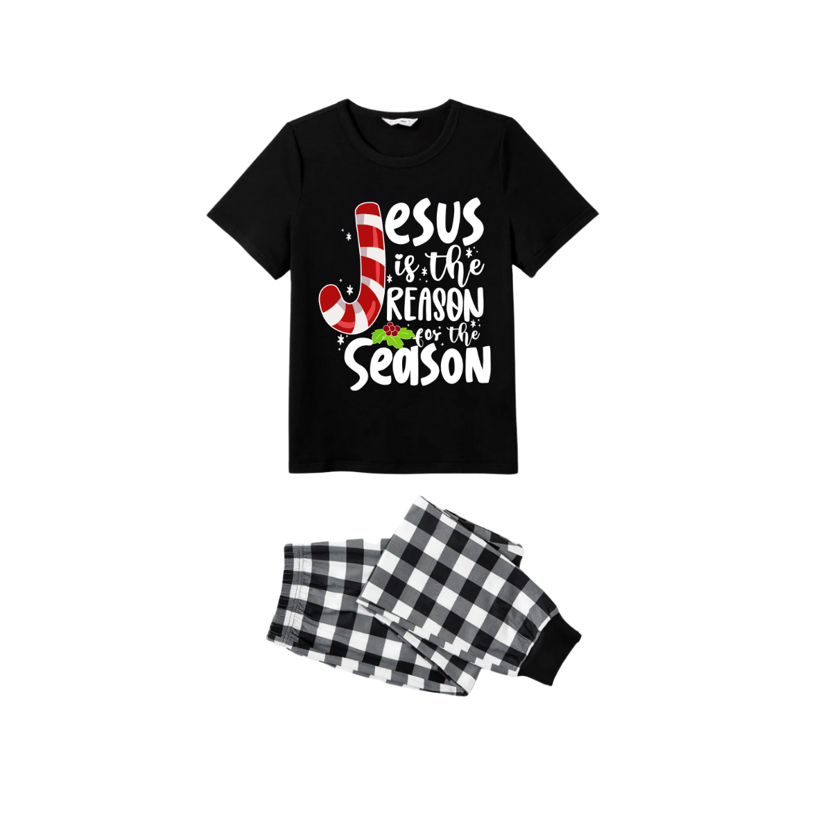 WW | Jesus ist der Grund für die Saison Paar Kurzarm-Pyjama-Set