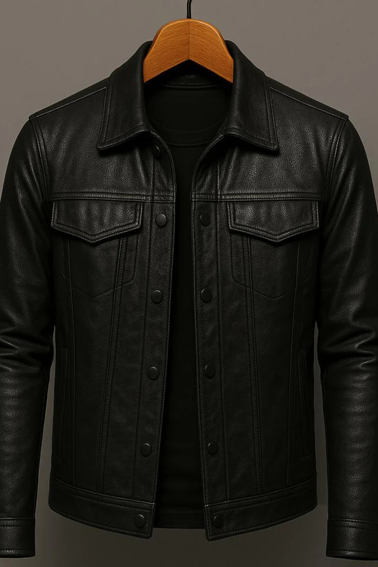 Robin Rider Leather Jacket - Black