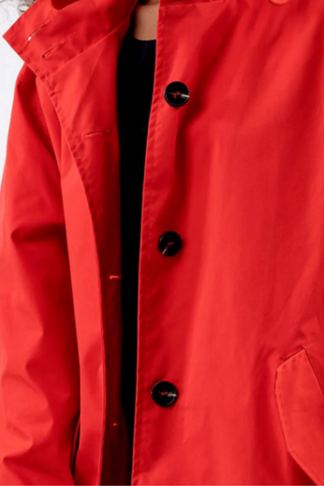 Dolly Stylish Trench Coat - Red