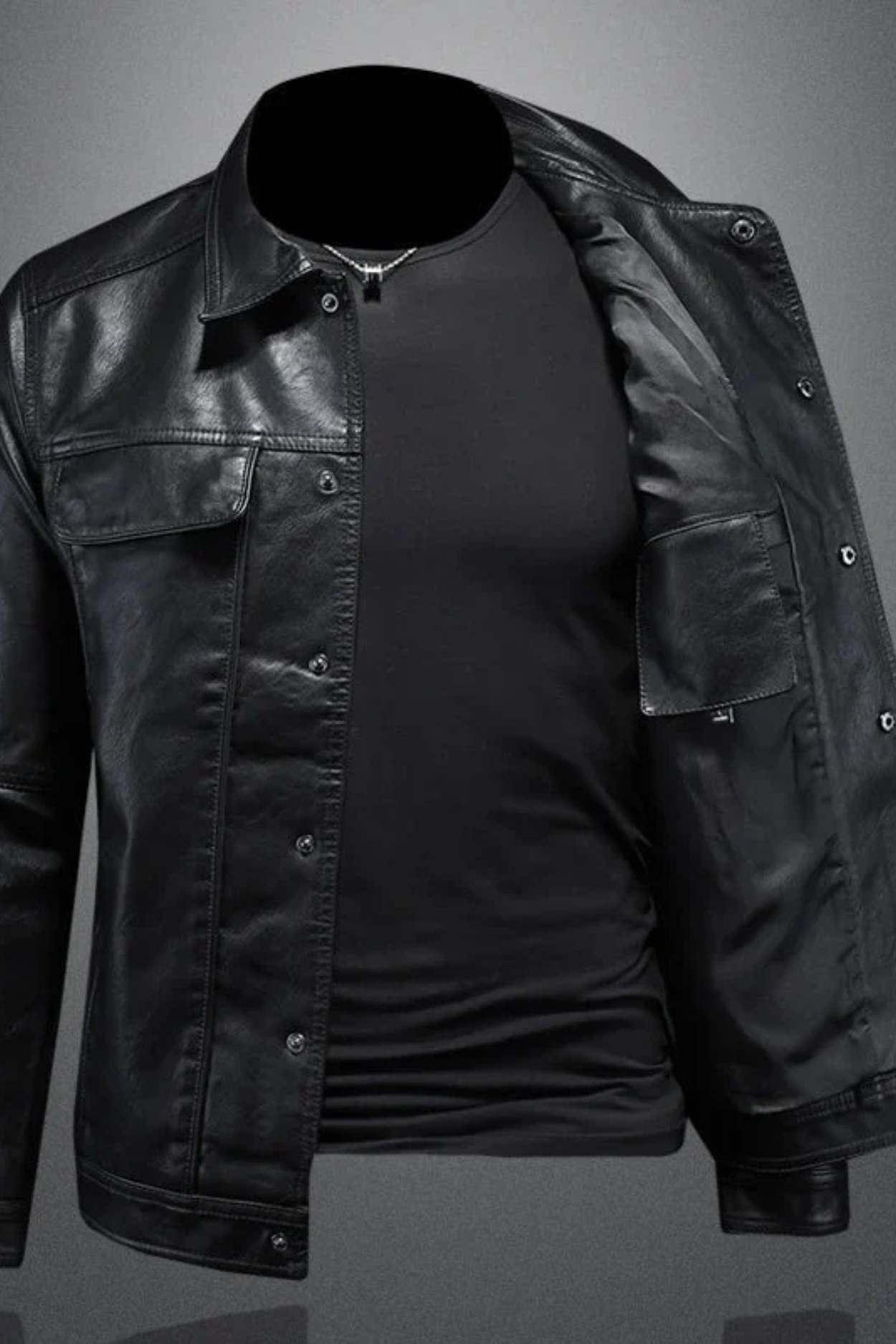 Robin Rider Leather Jacket - Black
